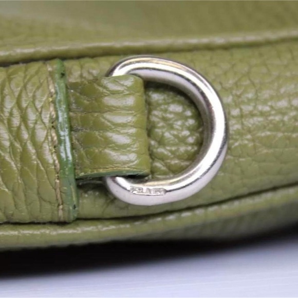 Prada Vitello Daino Leather Hobo Bag Army Green (Perfect Condition) - Picture 6 of 6